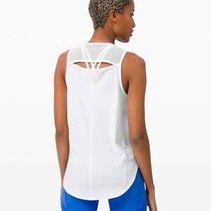 Lululemon Sculpt Tank White (Third Release) - Size 8 - Athletic Shirt Top